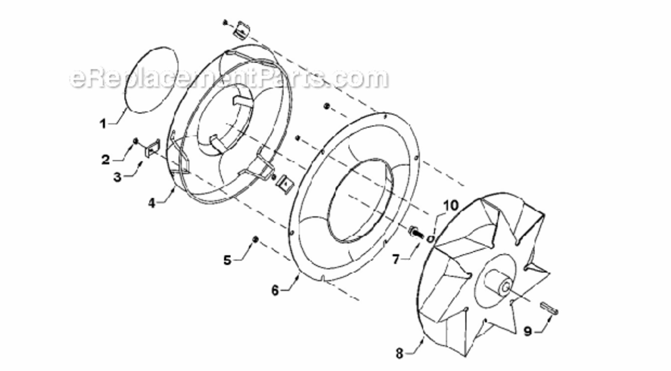 Intake_Guard_Assembly Diagram and Parts List for 9131-00-01  Little Wonder Leaf Blower / Vacuum